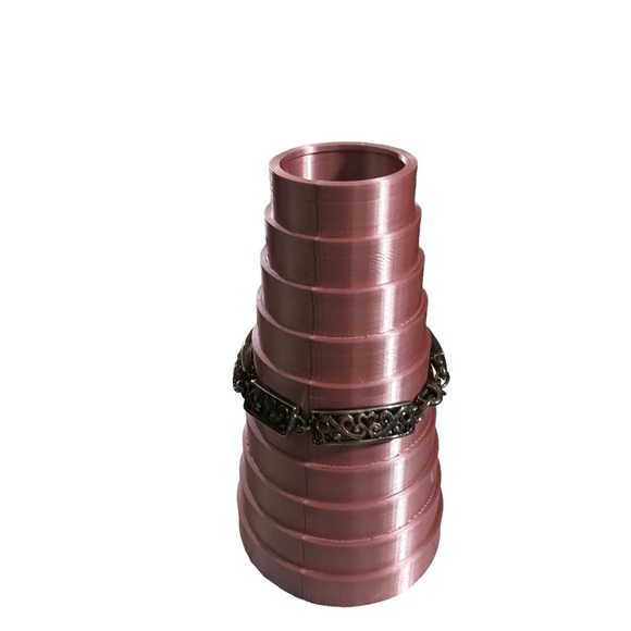 Premier Designs 2 Silver Tone 1 Rectangle & 1 Square Ornate Link Bracelets 7” - Picture 5 of 16